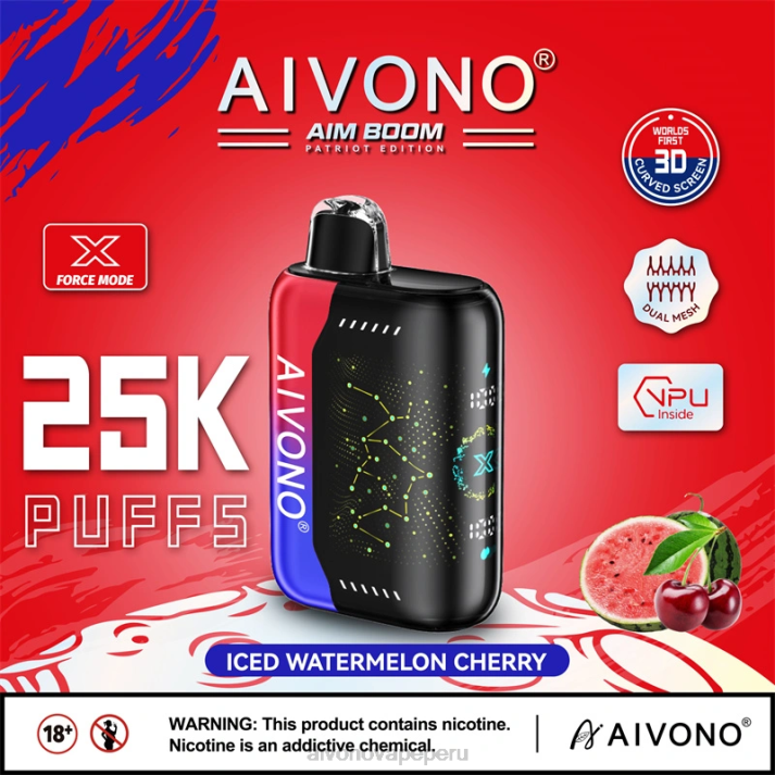 Aivono AIM BOOM 25000 cereza de sandía helada - 4286347 Aivono Peru