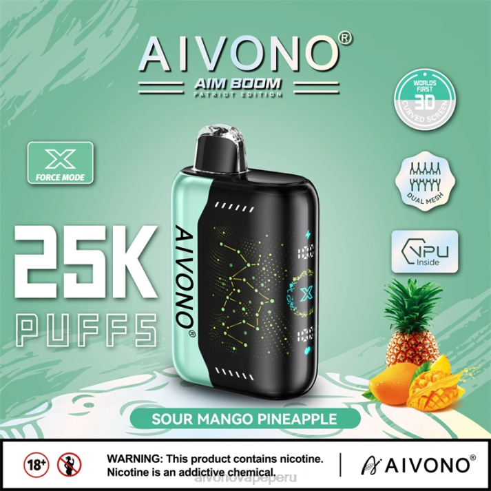Aivono AIM BOOM 25000 piña de mango agrio - 4286351 Aivono Vape