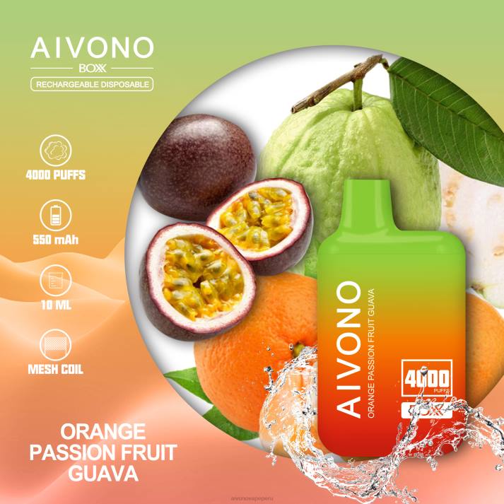 Aivono AIM BOXX 4000 guayaba naranja y maracuyá - 4286212 Aivono Peru