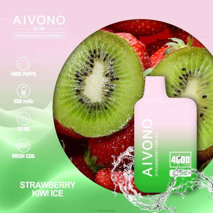 Aivono AIM BOXX 4000 hielo de fresa y kiwi - 4286229 Aivono Vape Peru
