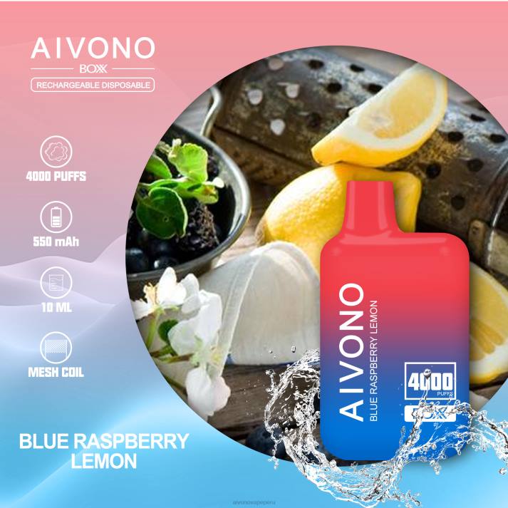 Aivono AIM BOXX 4000 limón frambuesa azul - 4286217 Aivono Vape Peru