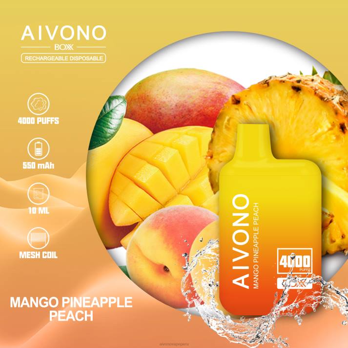 Aivono AIM BOXX 4000 mango piña durazno - 4286219 Aivono Vape