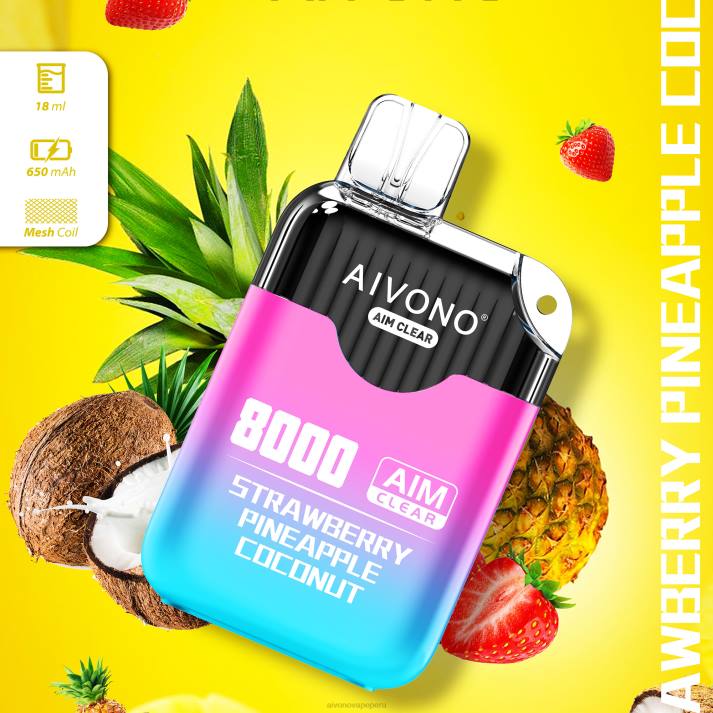Aivono AIM CLEAR 8000 fresa piña coco - 4286207 Aivono Vape