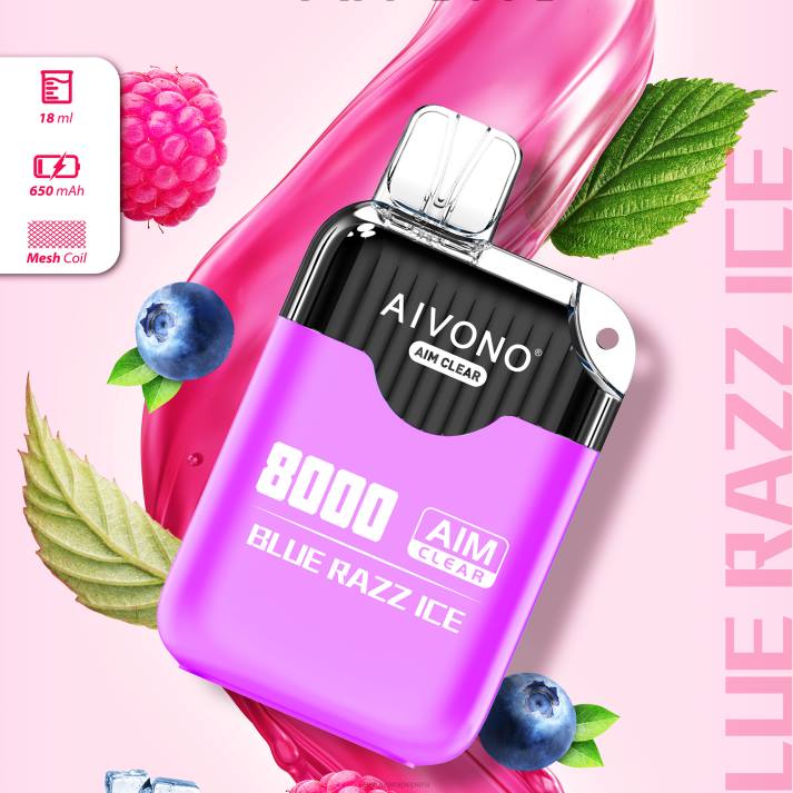 Aivono AIM CLEAR 8000 hielo azul - 4286202 Aivono Vape Peru
