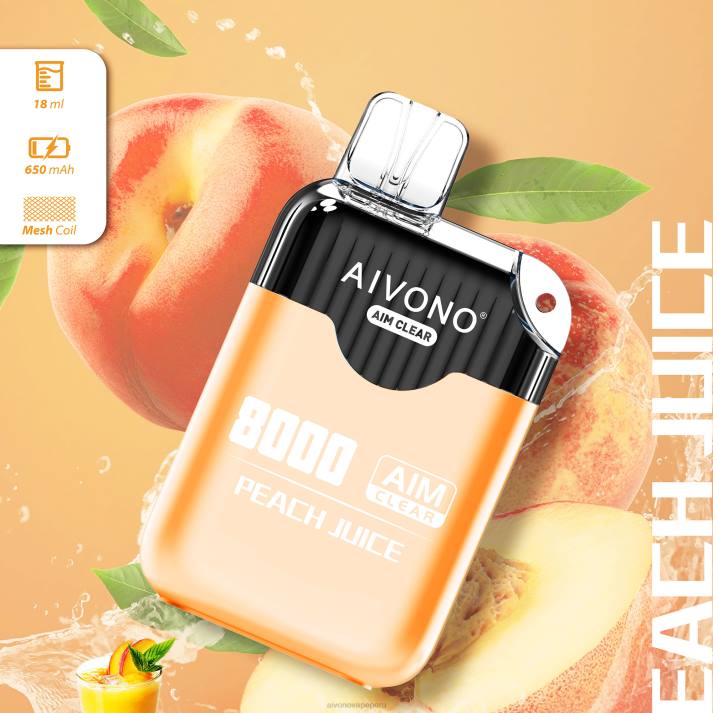 Aivono AIM CLEAR 8000 jugo de durazno - 4286203 Aivono Peru