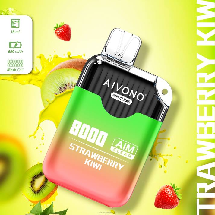 Aivono AIM CLEAR 8000 kiwi fresa - 4286210 Aivono Vape