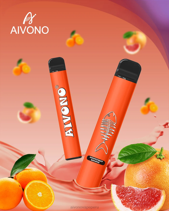 Aivono AIM FISHBONE 600 naranja pomelo - 4286280 Aivono Vape Peru