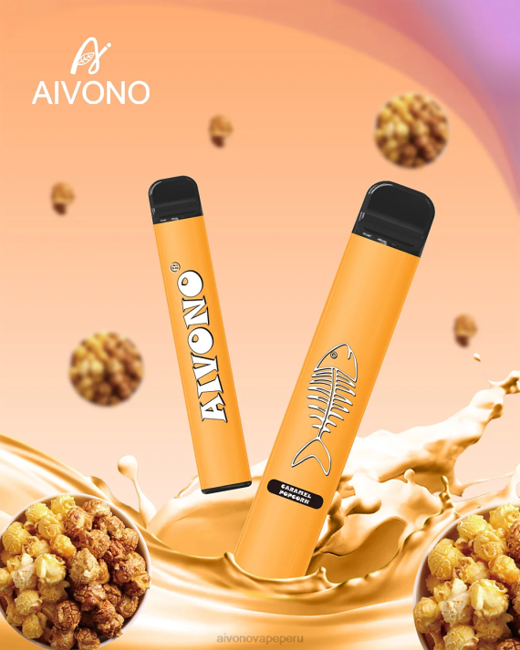 Aivono AIM FISHBONE 600 palomitas de caramelo - 4286286 Aivono Vape Peru