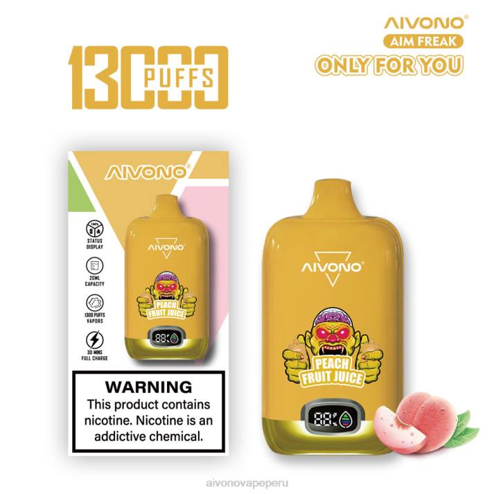 Aivono AIM FREAK 13000 jugo de durazno - 4286245 Aivono Peru