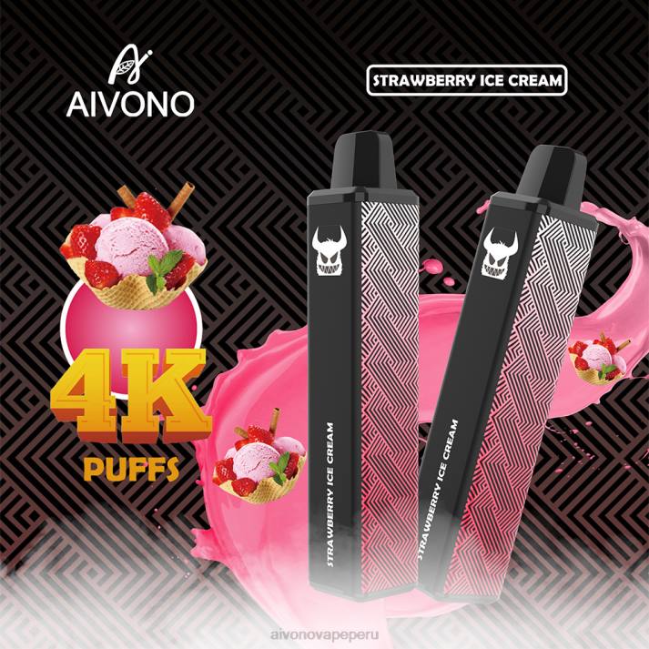 Aivono AIM FREAK 4000 helado de fresa - 4286263 Aivono Peru