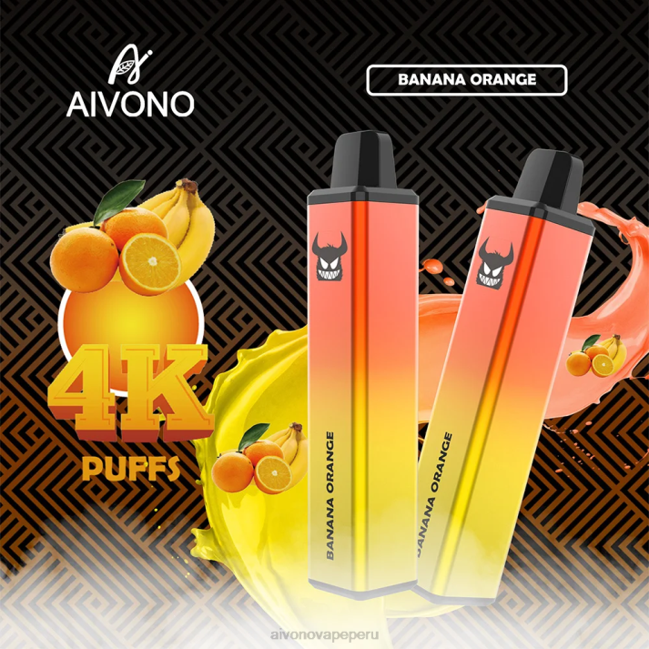 Aivono AIM FREAK 4000 plátano naranja - 4286258 Aivono Vape