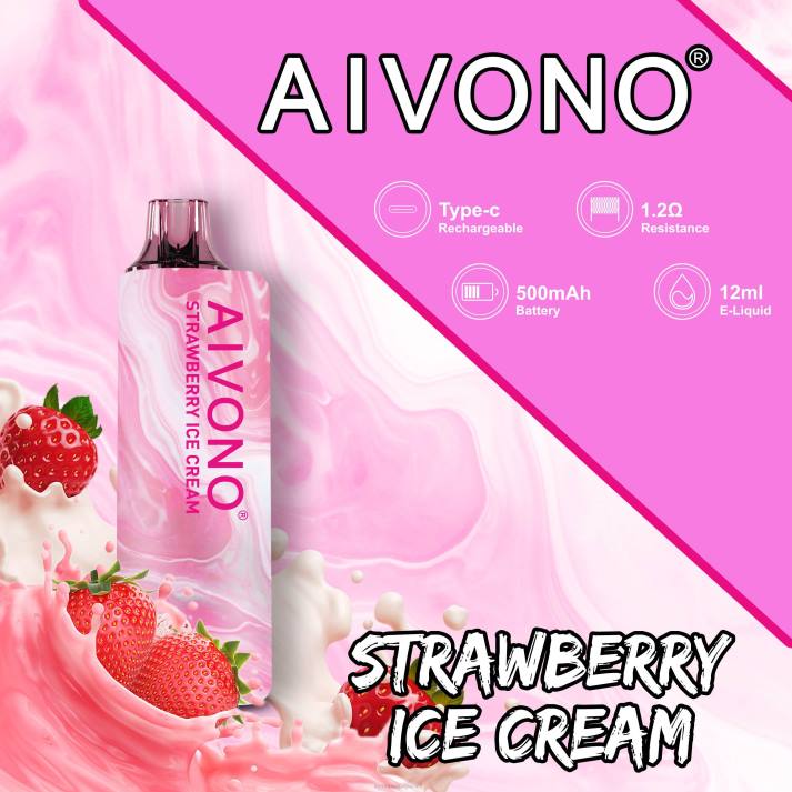 Aivono AIM GUN 7000 helado de fresa - 4286105 Aivono Vape
