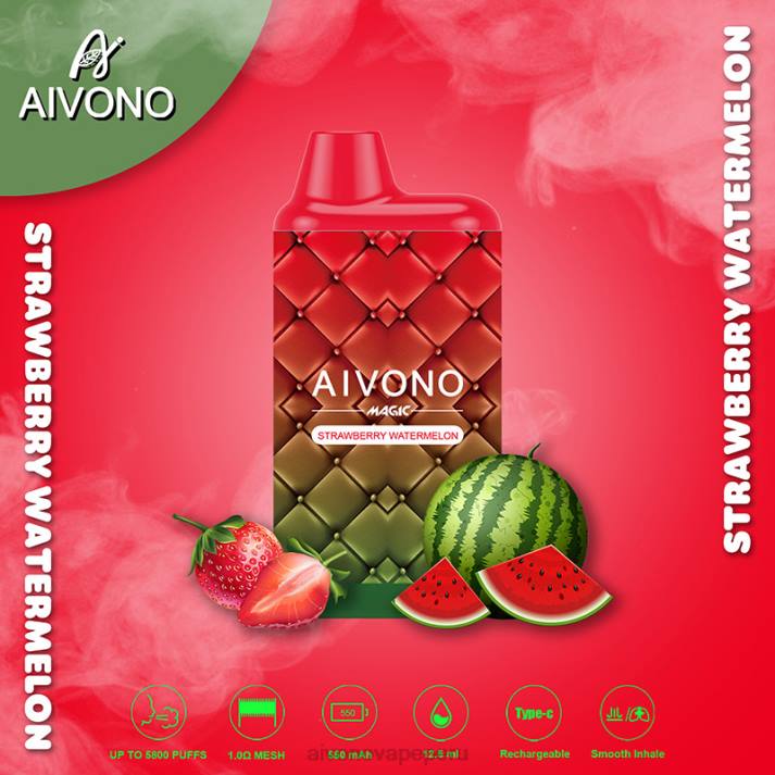 Aivono AIM MAGIC cigarrillo de caja de 5800 bocas sandia fresa - 428699 Aivono Vape
