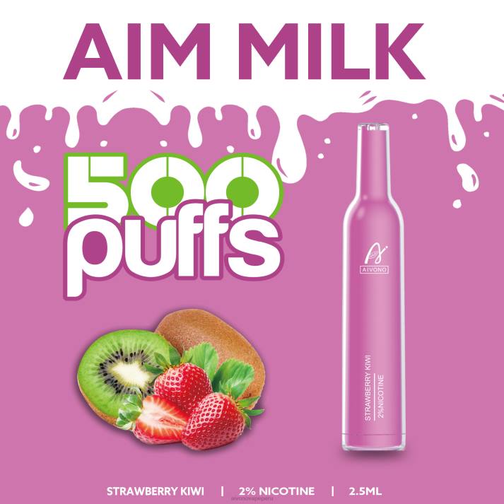 Aivono AIM MILK 500 kiwi fresa - 4286271 Aivono Vape Peru