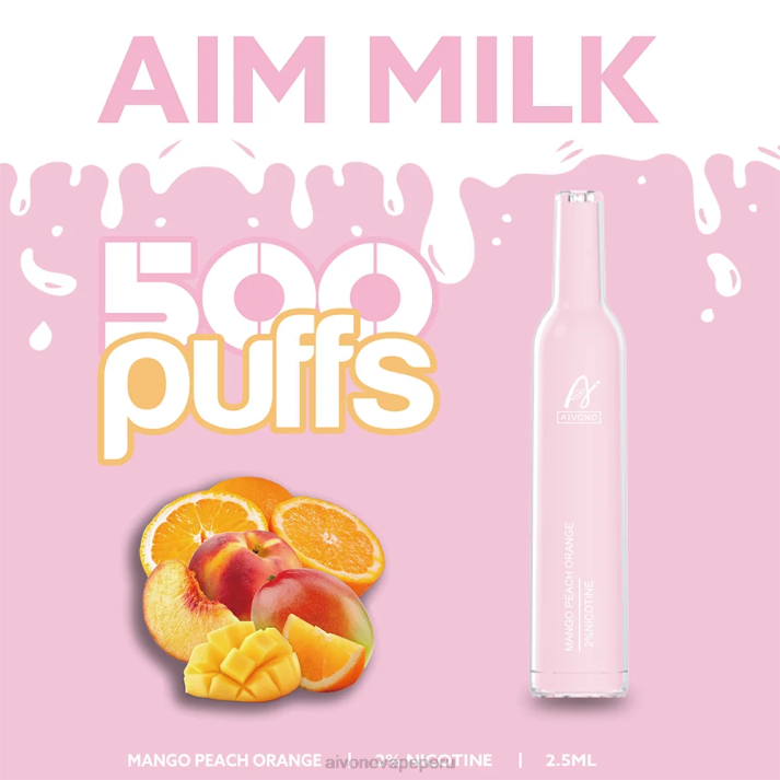 Aivono AIM MILK 500 mango melocotón naranja - 4286269 Aivono Peru