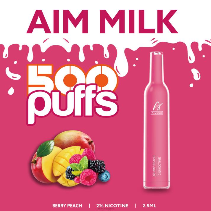 Aivono AIM MILK 500 melocotón de baya - 4286273 Aivono Vape