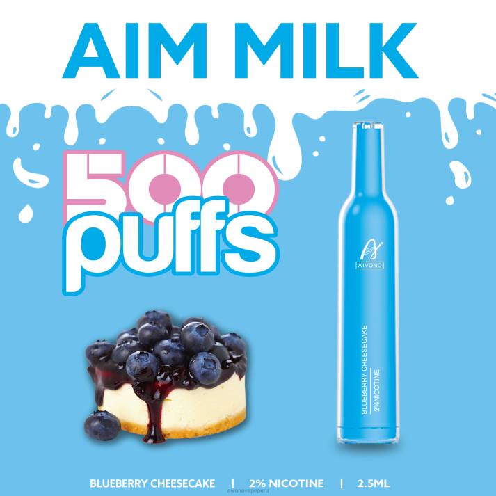 Aivono AIM MILK 500 pastel de queso con arándanos - 4286274 Aivono Vape Peru