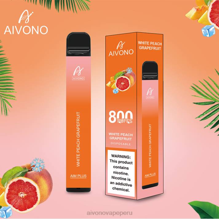 Aivono AIM PLUS 800 pomelo melocotón blanco - 4286199 Aivono Vape Peru
