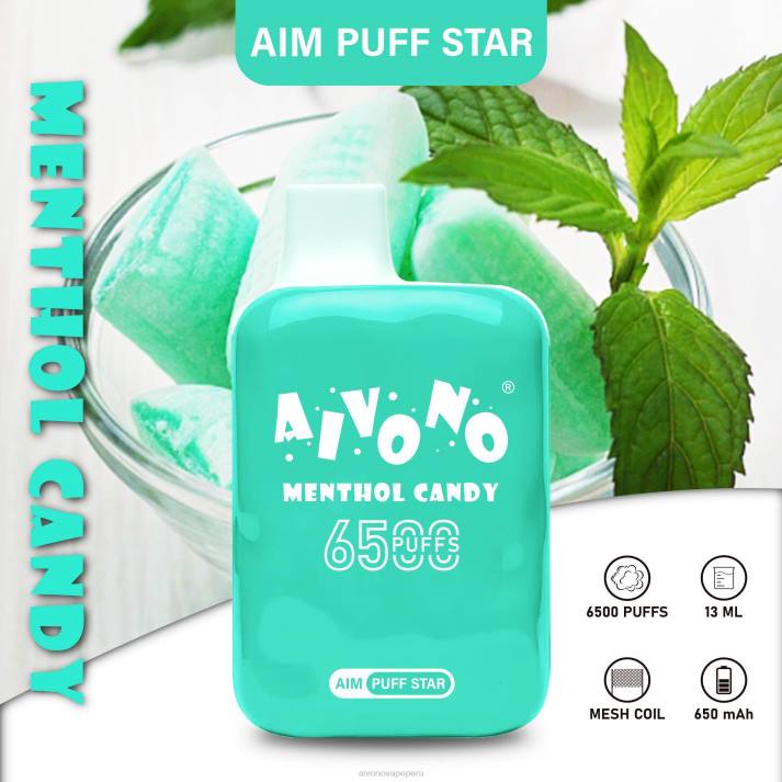 Aivono AIM PUFF STAR 6500 caramelo mentolado - 4286295 Aivono Vape Peru