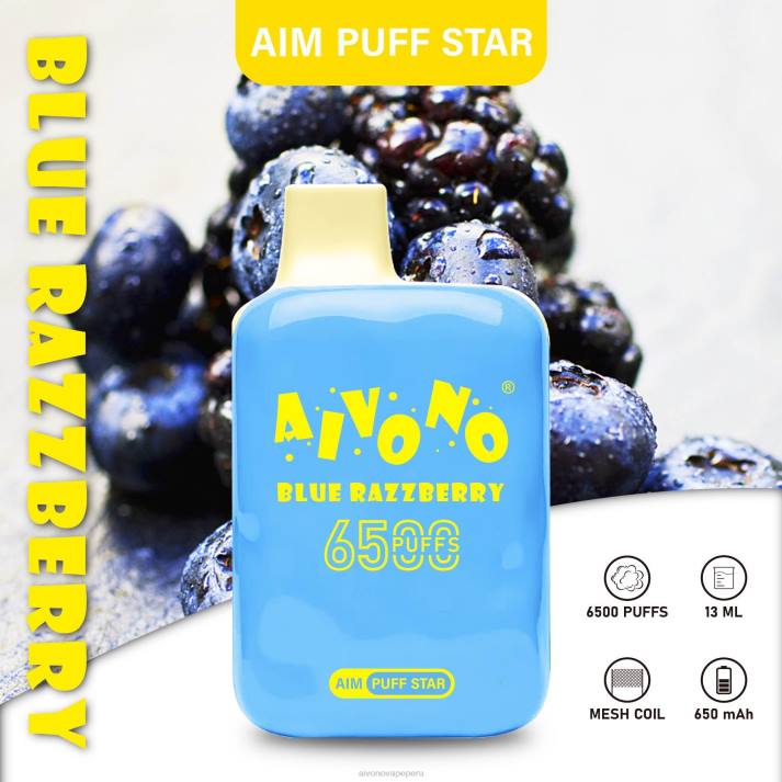 Aivono AIM PUFF STAR 6500 frambuesa azul - 4286292 Aivono Vape Peru