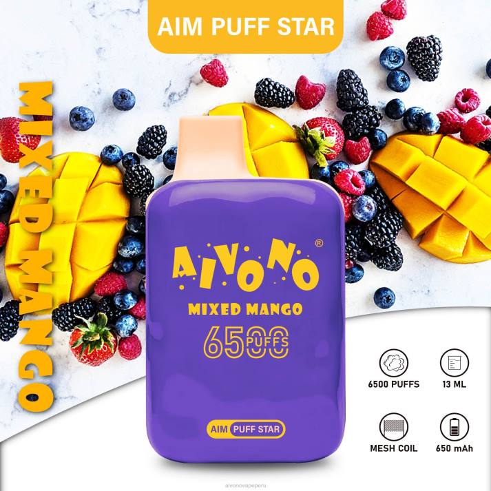 Aivono AIM PUFF STAR 6500 mango mixto - 4286296 Aivono Peru