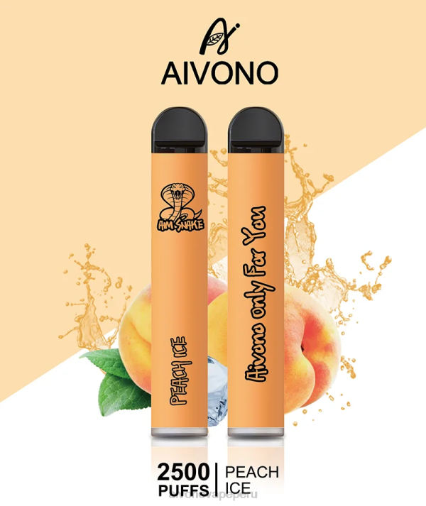Aivono AIM SNAKE 2500 hielo de durazno - 4286316 Aivono Vape Peru