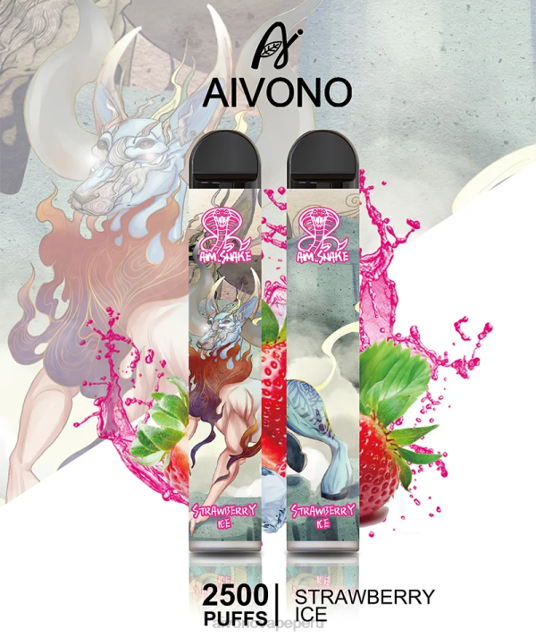 Aivono AIM SNAKE 2500 hielo de fresa - 4286319 Aivono Vape Peru