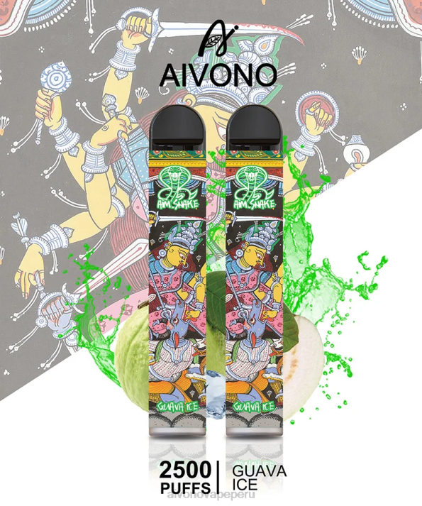 Aivono AIM SNAKE 2500 hielo de guayaba - 4286307 Aivono Vape Peru