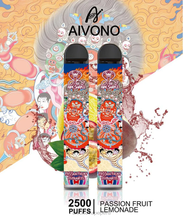 Aivono AIM SNAKE 2500 limonada de maracuyá - 4286315 Aivono Vape