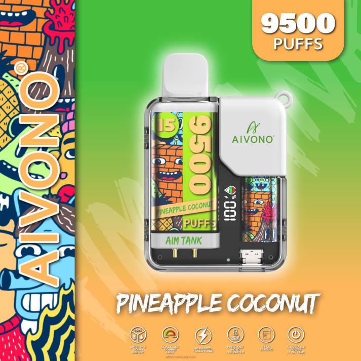 Aivono AIM TANK 9500 coco piña - 428640 Aivono Vape Peru