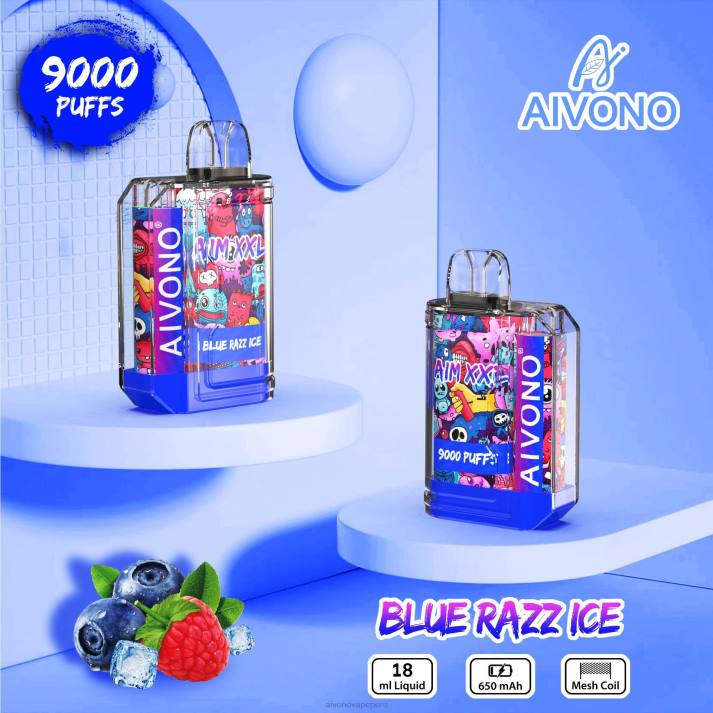 Aivono AIM XXL 9000 pegatina boca transparente hielo azul - 428654 Aivono Vape