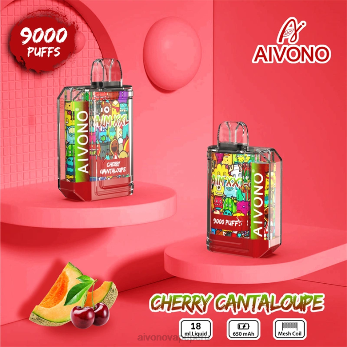 Aivono AIM XXL 9000 pegatina boca transparente melón cereza - 428657 Aivono Vape