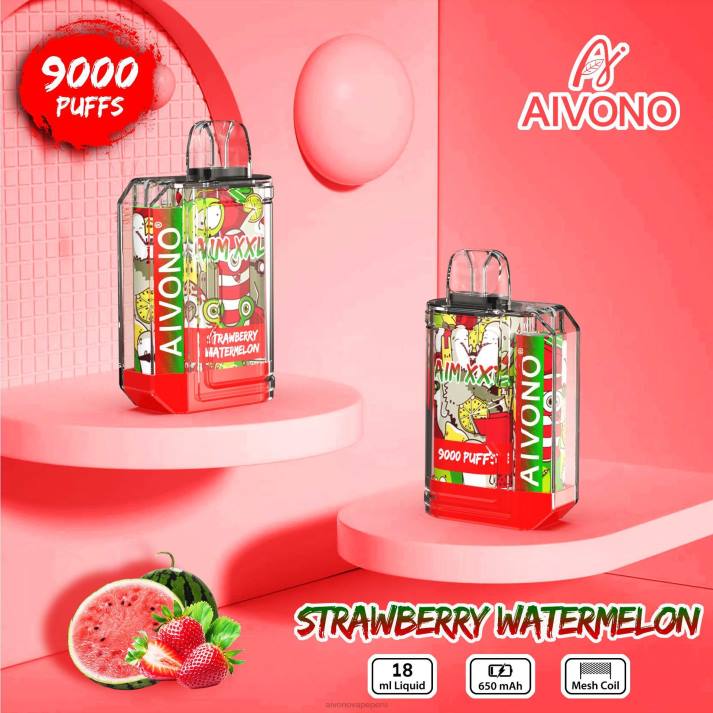 Aivono AIM XXL 9000 pegatina boca transparente sandia fresa - 428653 Aivono Peru