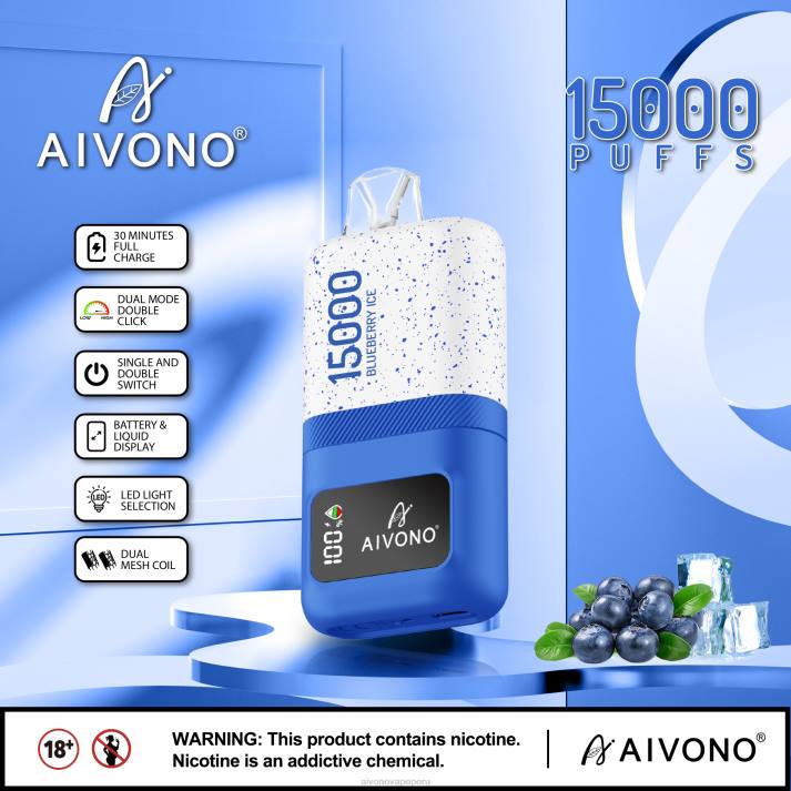 Aivono AIM magic 15000 hielo de arándanos - 428668 Aivono Peru