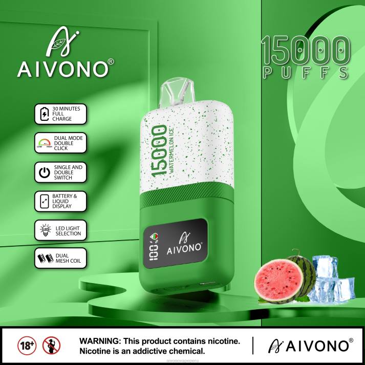 Aivono AIM magic 15000 hielo de sandia - 428670 Aivono Vape Peru