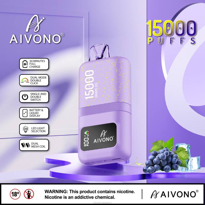 Aivono AIM magic 15000 hielo de uva - 428660 Aivono Vape