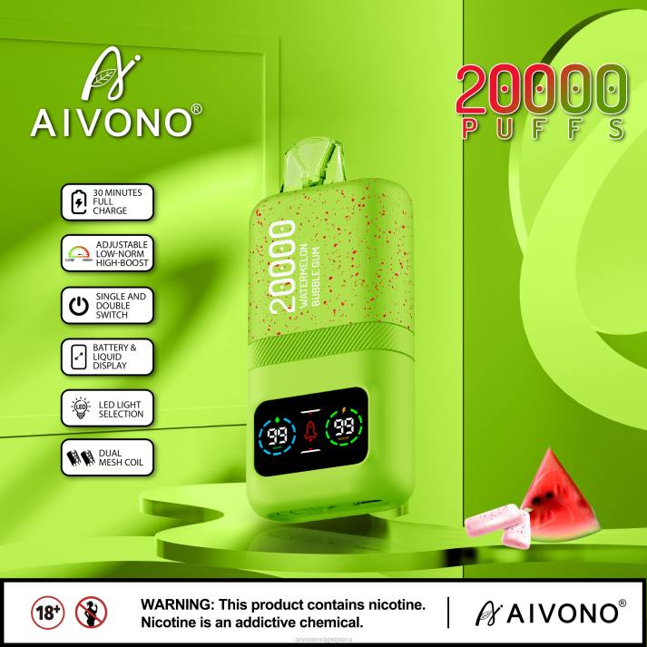 Aivono AIM magic 20000 chicle de sandía - 428682 Aivono Vape Peru