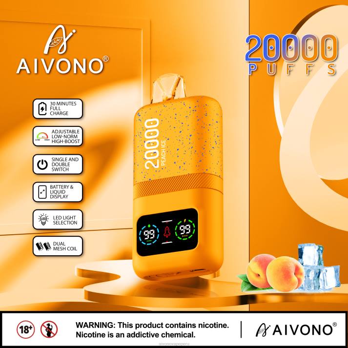 Aivono AIM magic 20000 hielo de durazno - 428685 Aivono Vape Peru