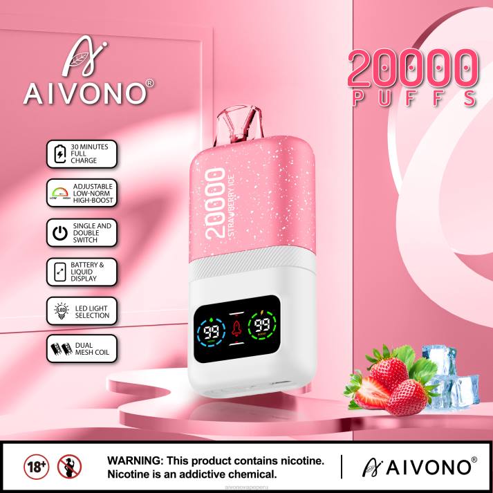 Aivono AIM magic 20000 hielo de fresa - 428674 Aivono Peru