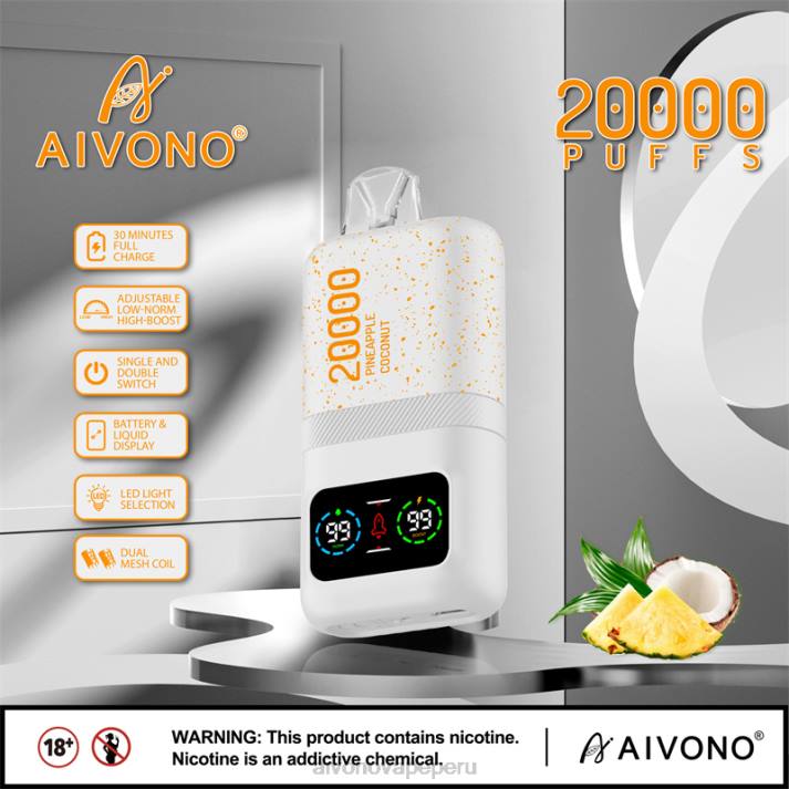 Aivono AIM magic 20000 hielo de piña y coco - 428676 Aivono Vape Peru