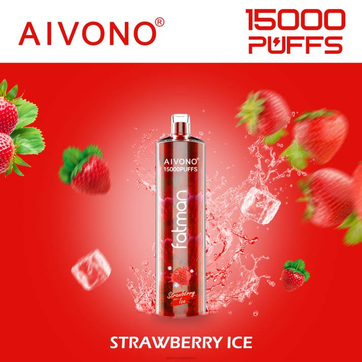 Aivono FATMAN 15000 hielo de fresa - 428611 Aivono Peru