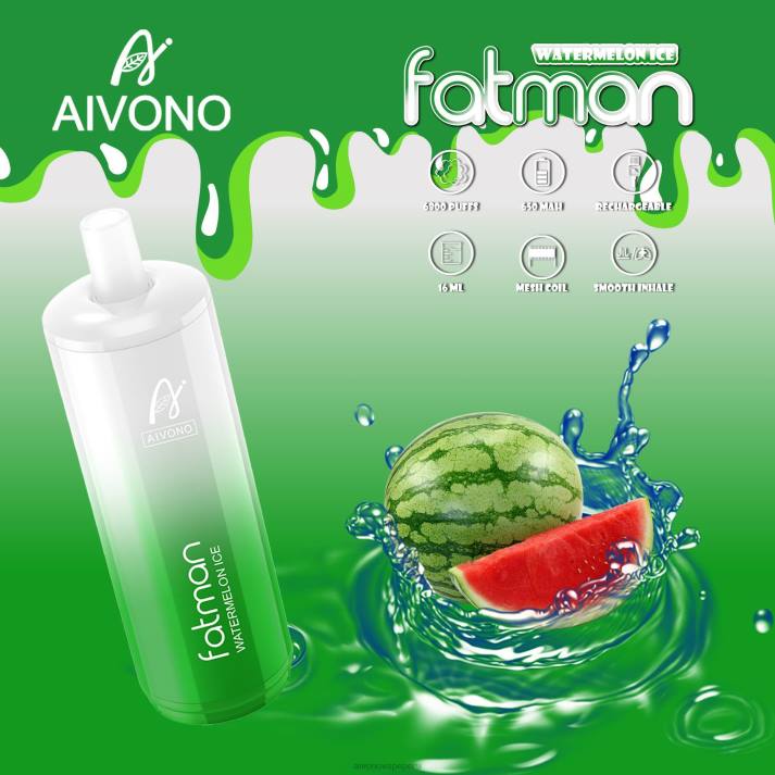 Aivono FATMAN 6800 hielo de sandia - 428628 Aivono Vape Peru