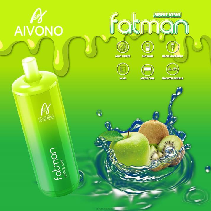 Aivono FATMAN 6800 kiwi manzana - 428631 Aivono Vape Peru
