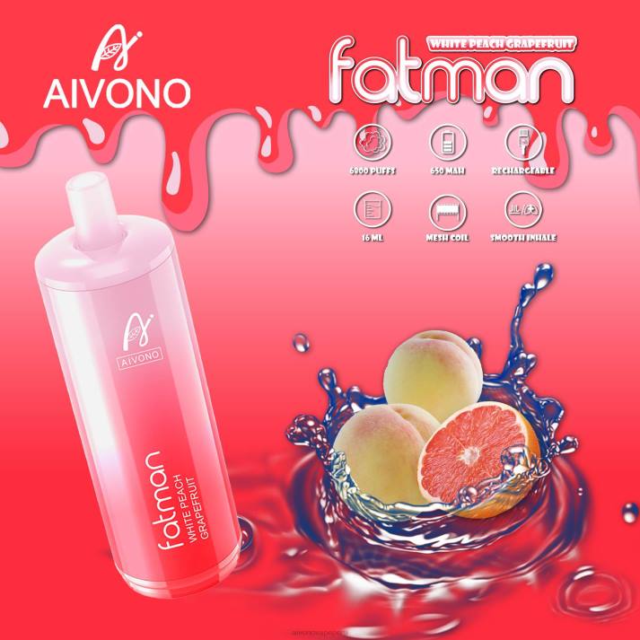 Aivono FATMAN 6800 pomelo - 428625 Aivono Vape Peru