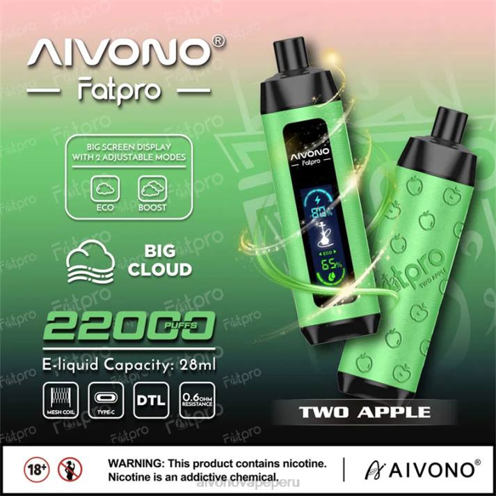 Aivono Fatpro 22000 dos manzanas - 42861 Aivono Vape Peru