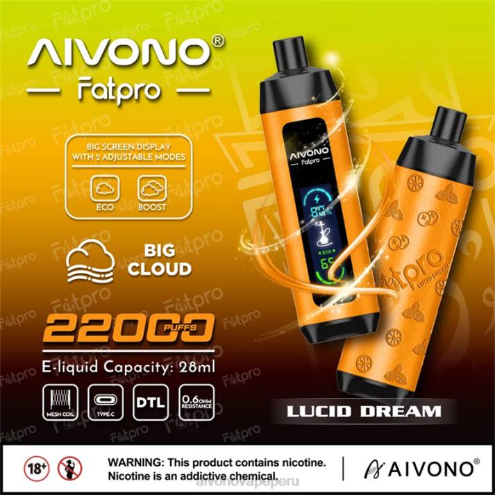 Aivono Fatpro 22000 sueño lúcido - 42867 Aivono Vape Peru