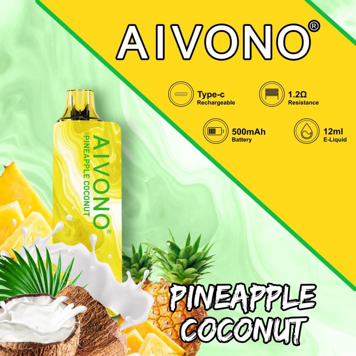 Aivono AIM GUN 7000 coco piña - 4286106 Aivono Vape Peru